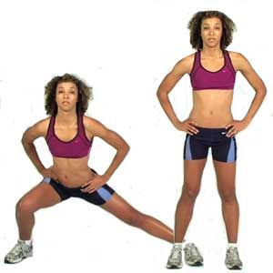 side lunges for knock knees