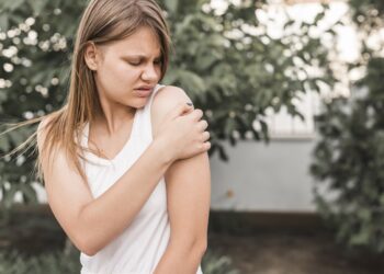 Dislocated Shoulder of women