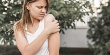 Dislocated Shoulder of women