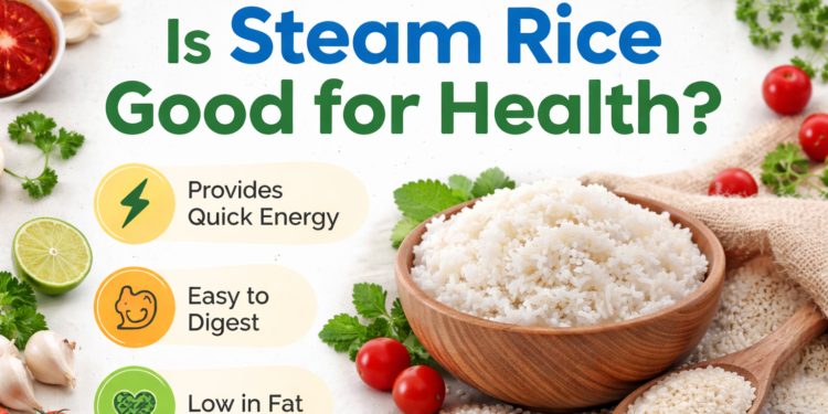 is steam rice good for health